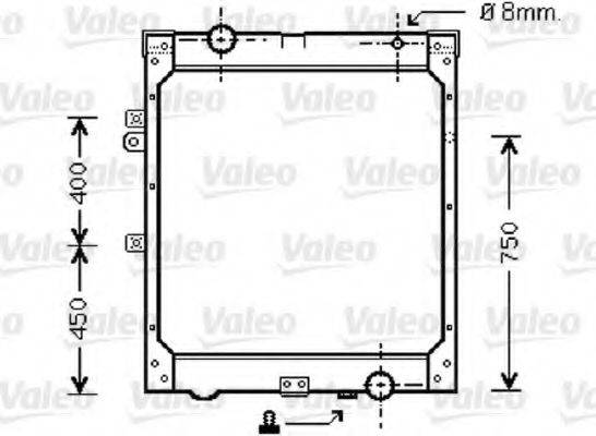 VALEO 733427 Радіатор, охолодження двигуна