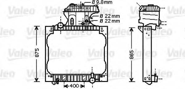 VALEO 733428 Радіатор, охолодження двигуна