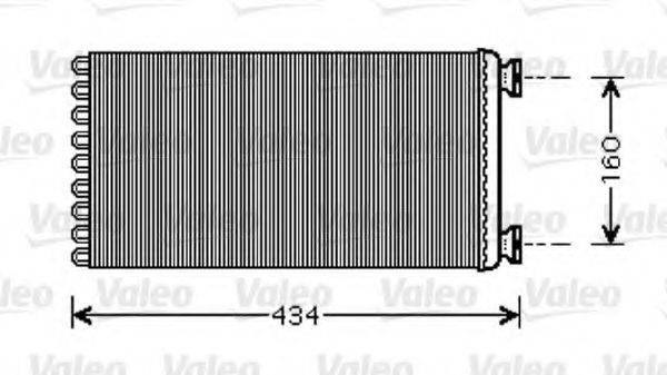 VALEO 812352 Теплообмінник, опалення салону