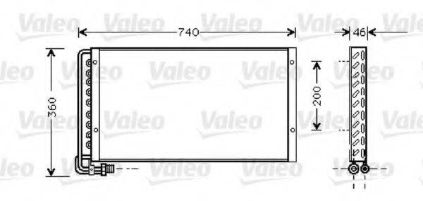 VALEO 818040 Конденсатор, кондиціонер