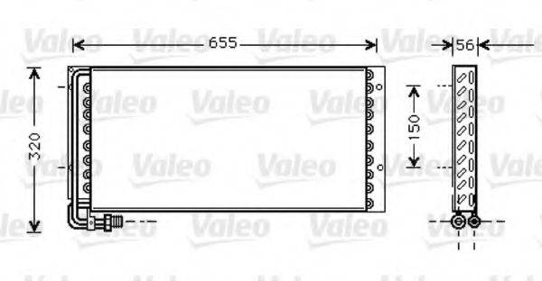 VALEO 818044 Конденсатор, кондиціонер