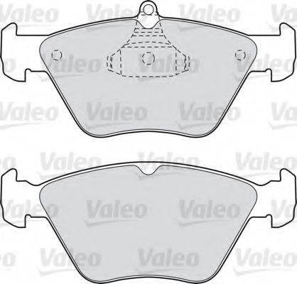 VALEO 598050 Комплект гальмівних колодок, дискове гальмо