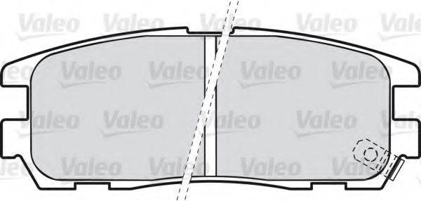 VALEO 598507 Комплект гальмівних колодок, дискове гальмо