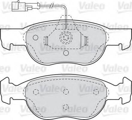 VALEO 598040 Комплект гальмівних колодок, дискове гальмо