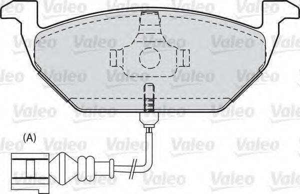 VALEO 598298 Комплект гальмівних колодок, дискове гальмо