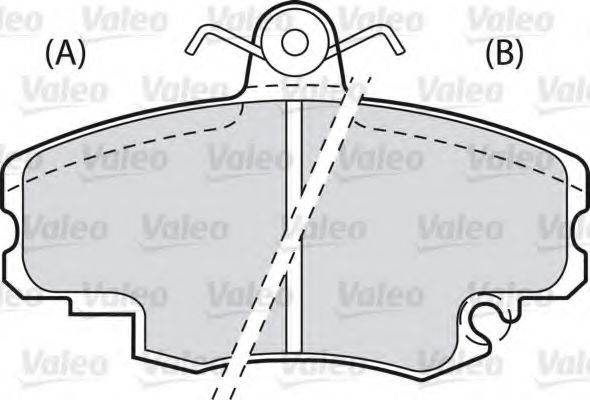 VALEO 598002 Комплект гальмівних колодок, дискове гальмо