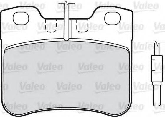 VALEO 598030 Комплект гальмівних колодок, дискове гальмо