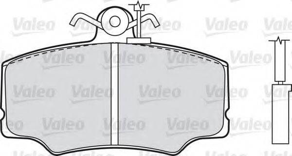 VALEO 598005 Комплект гальмівних колодок, дискове гальмо