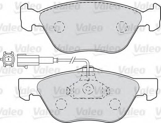 VALEO 598990 Комплект гальмівних колодок, дискове гальмо