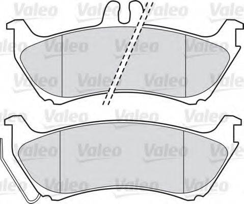 VALEO 598813 Комплект гальмівних колодок, дискове гальмо