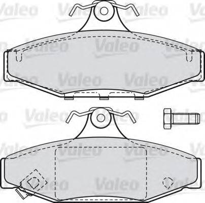 VALEO 598854 Комплект гальмівних колодок, дискове гальмо