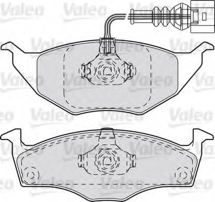 VALEO 598734 Комплект гальмівних колодок, дискове гальмо