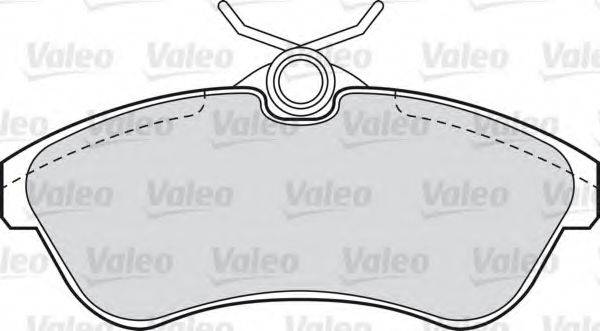 VALEO 598501 Комплект гальмівних колодок, дискове гальмо