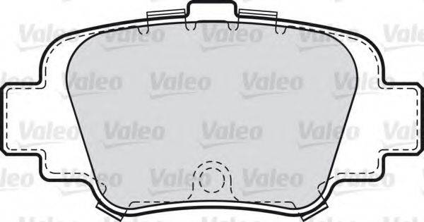 VALEO 598642 Комплект гальмівних колодок, дискове гальмо