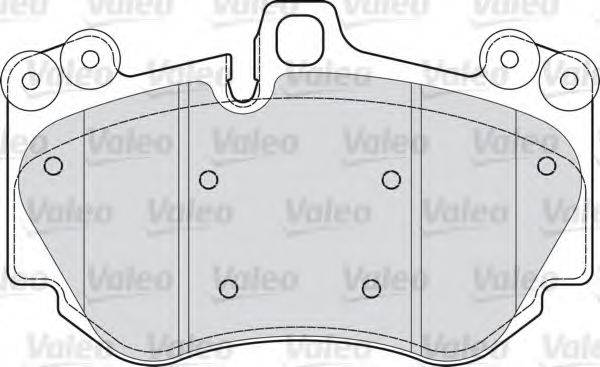 VALEO 598709 Комплект гальмівних колодок, дискове гальмо