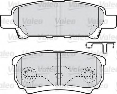 VALEO 598852 Комплект гальмівних колодок, дискове гальмо