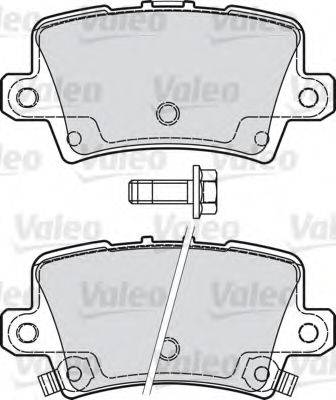 VALEO 598849 Комплект гальмівних колодок, дискове гальмо