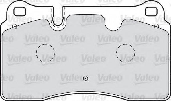 VALEO 598994 Комплект гальмівних колодок, дискове гальмо