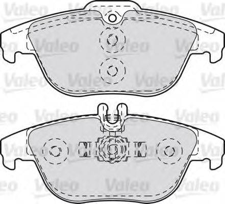 VALEO 601051 Комплект гальмівних колодок, дискове гальмо