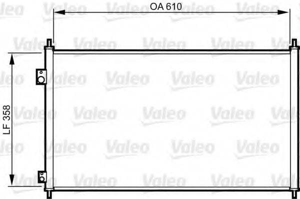 VALEO 814243 Конденсатор, кондиціонер