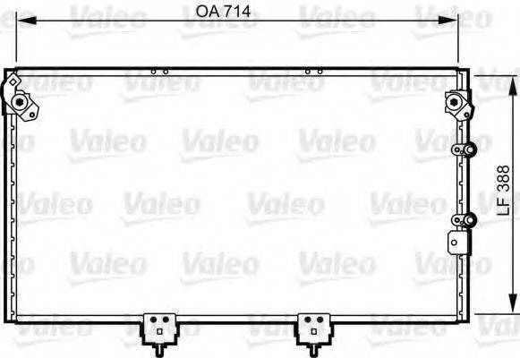 VALEO 814310 Конденсатор, кондиціонер