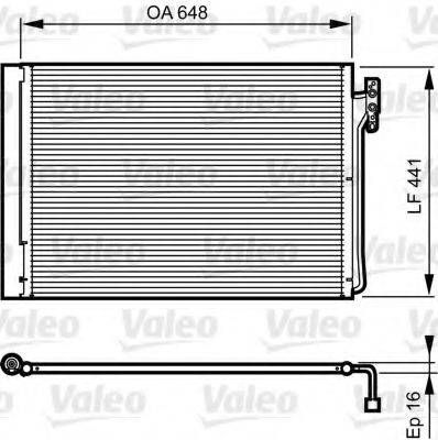 VALEO 814165 Конденсатор, кондиціонер