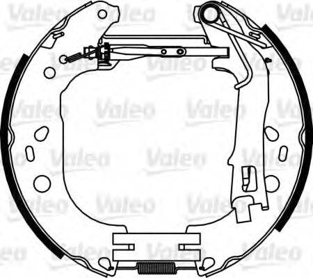 VALEO 554890 Комплект гальмівних колодок