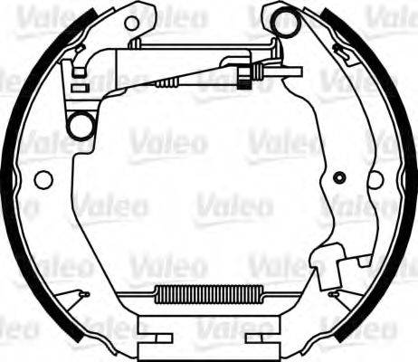 VALEO 554899 Комплект гальмівних колодок