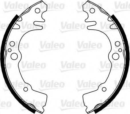 VALEO 564078 Комплект гальмівних колодок