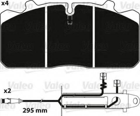 VALEO 882238 Комплект гальмівних колодок, дискове гальмо