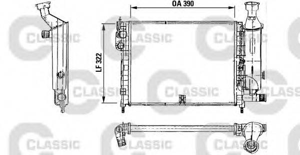 VALEO 230491 Радіатор, охолодження двигуна