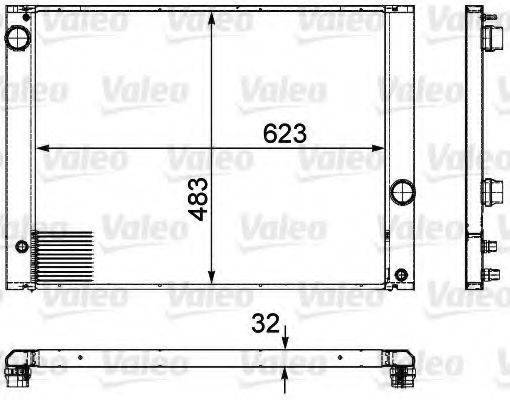 VALEO 735476 Радіатор, охолодження двигуна