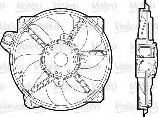 VALEO 696376 Вентилятор, охолодження двигуна