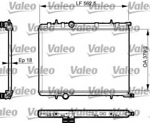 VALEO 735496 Радіатор, охолодження двигуна