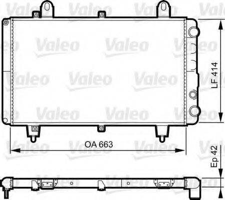 VALEO 883764 Радіатор, охолодження двигуна