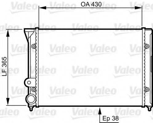 VALEO 731409 Радіатор, охолодження двигуна