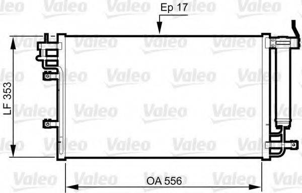 VALEO 814345 Конденсатор, кондиціонер