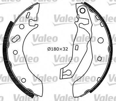 VALEO 553848 Комплект гальмівних колодок