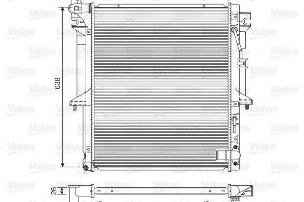 VALEO 701585 Радіатор, охолодження двигуна