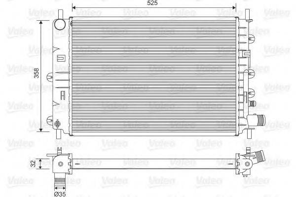 VALEO 731300 Радіатор, охолодження двигуна