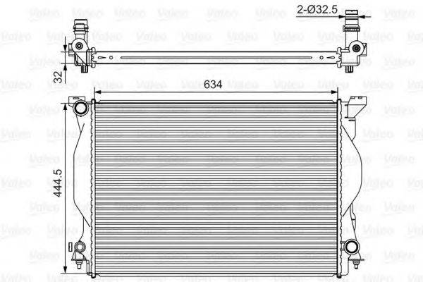 VALEO 734419 Радіатор, охолодження двигуна