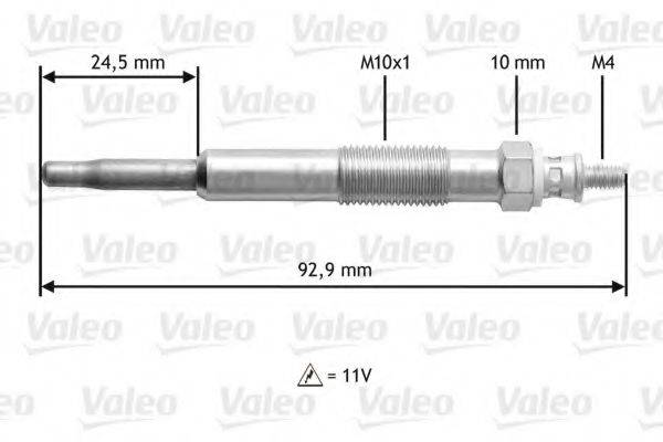 VALEO 345106 Свічка розжарювання