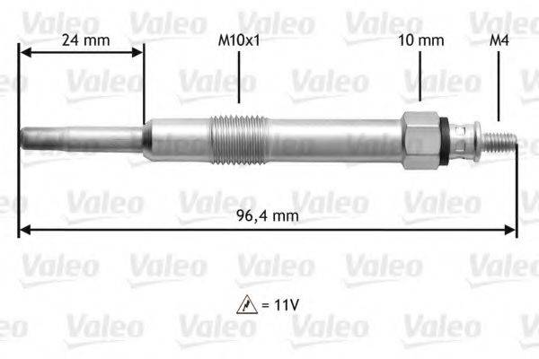 VALEO 345150 Свічка розжарювання