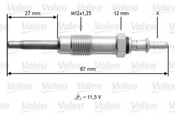 VALEO 345151 Свічка розжарювання