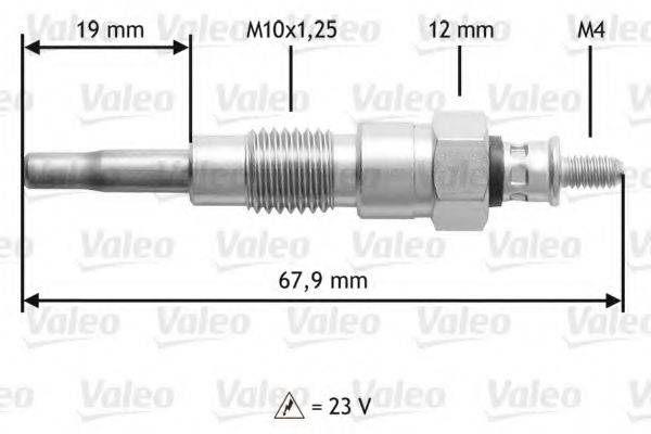 VALEO 345196 Свічка розжарювання