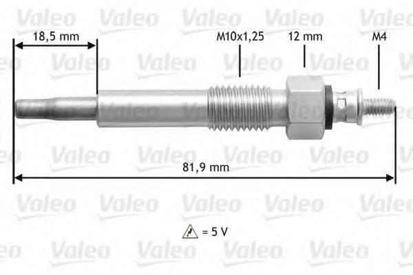 VALEO 345205 Свічка розжарювання