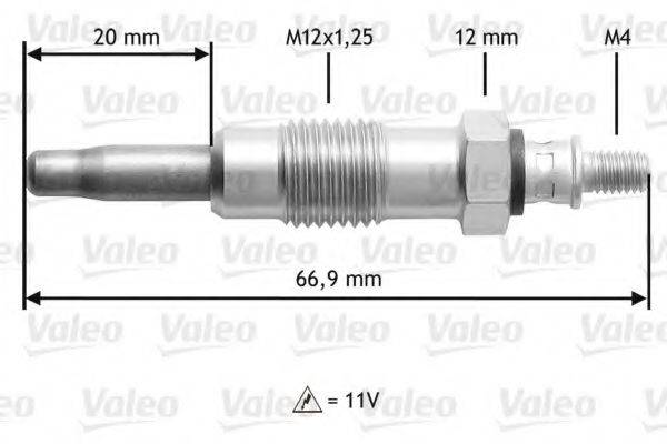 VALEO 345210 Свічка розжарювання