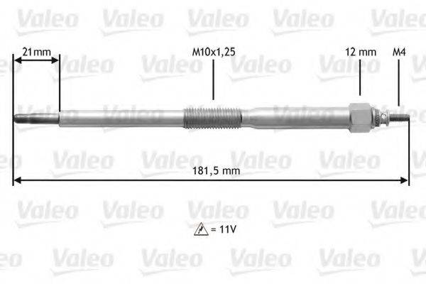 VALEO 345220 Свічка розжарювання