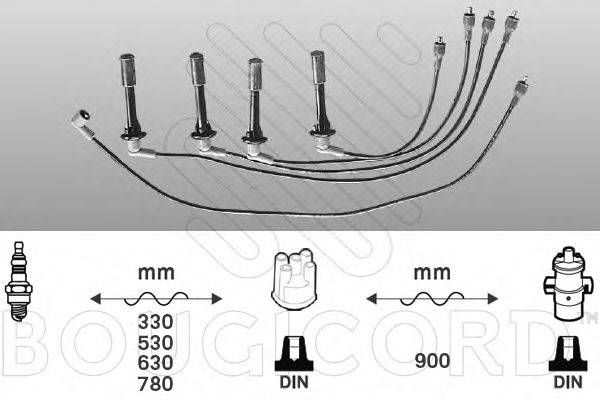 BOUGICORD 3395 Комплект дротів запалювання