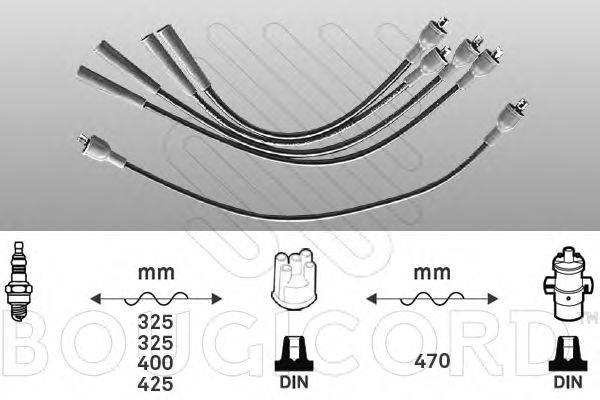BOUGICORD 3414 Комплект дротів запалювання